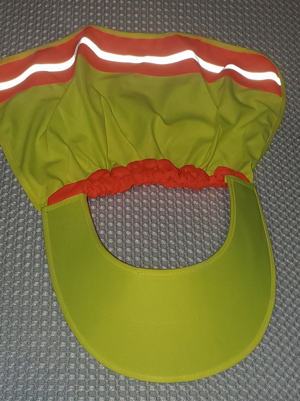 High-Visibility Sun Visor with Orange Trim